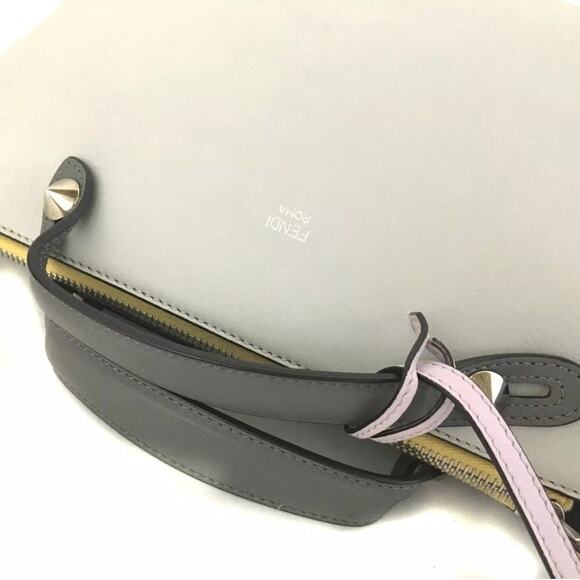 Fendi Gray and Yellow Satchel Bag - Picture 5 of 7